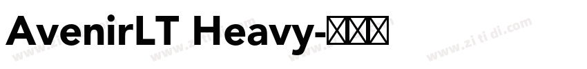 AvenirLT Heavy字体转换